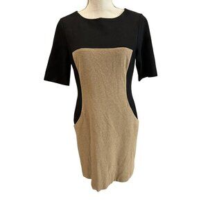 Trina Turk Knee-Length Colorblock Dress Short Sleeves & Size M